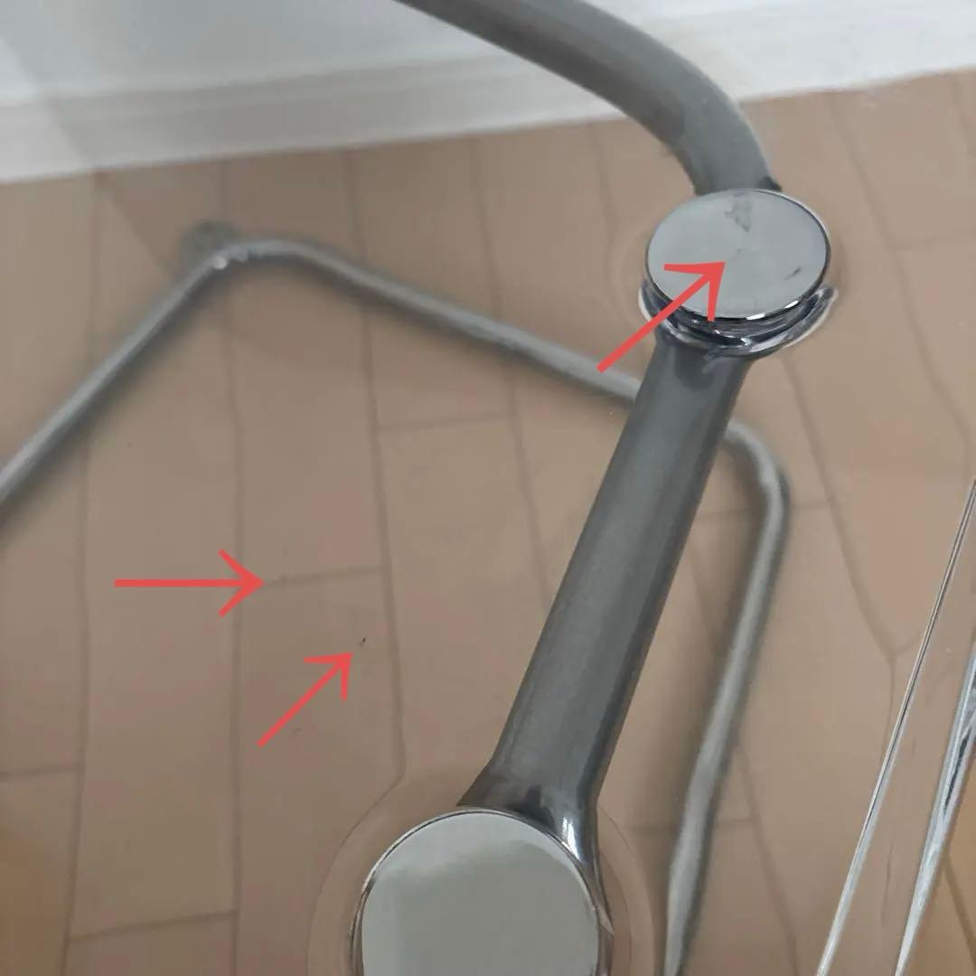 ☆IKEA(イケア) TOBIAS トービアスチェア 透明/クロムメッキ