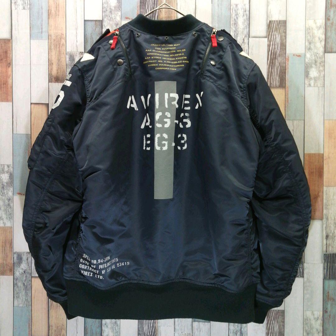 AVIREX　アヴィレックス　MA1　ミリタリー　ネイビー