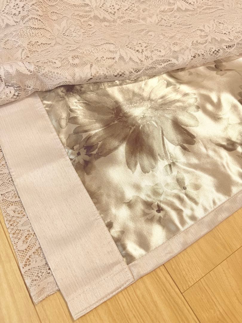 フランフラン＊ドレッシー×スペイシア ダブルカーテン ライトピンク 2枚セット