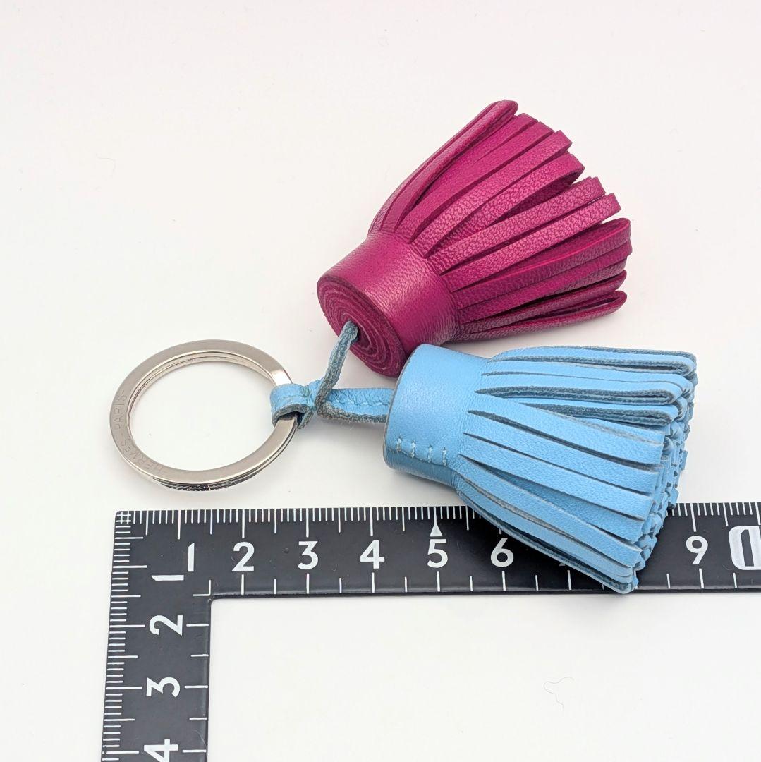 HERMES エルメス カルメン ウノドス レザー キーホルダー チャーム 箱付