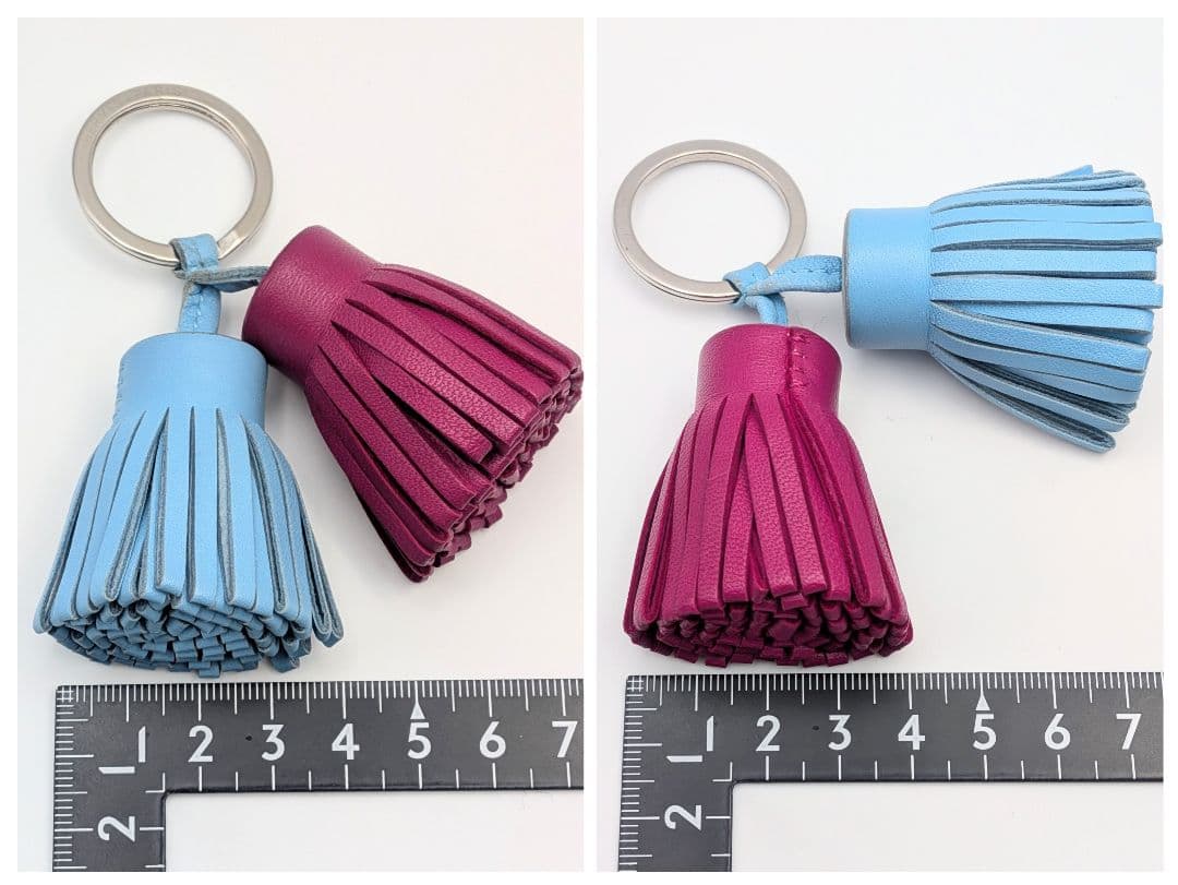 HERMES エルメス カルメン ウノドス レザー キーホルダー チャーム 箱付