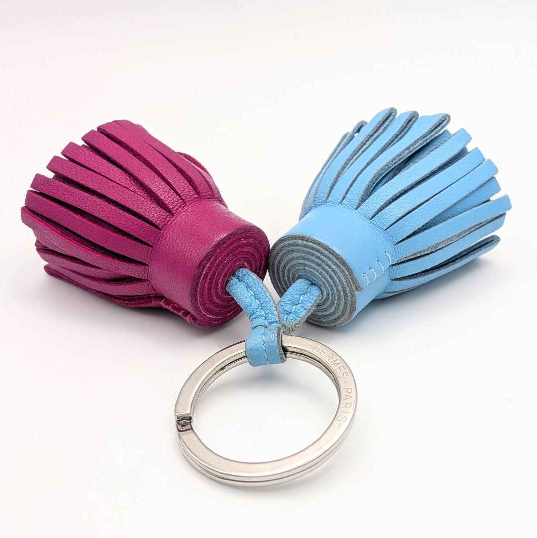 HERMES エルメス カルメン ウノドス レザー キーホルダー チャーム 箱付