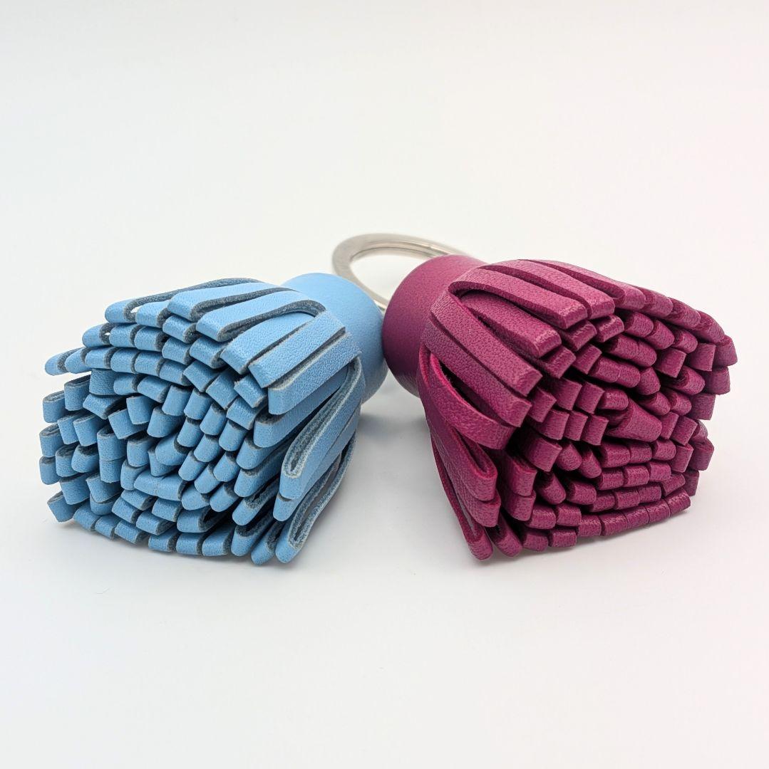 HERMES エルメス カルメン ウノドス レザー キーホルダー チャーム 箱付