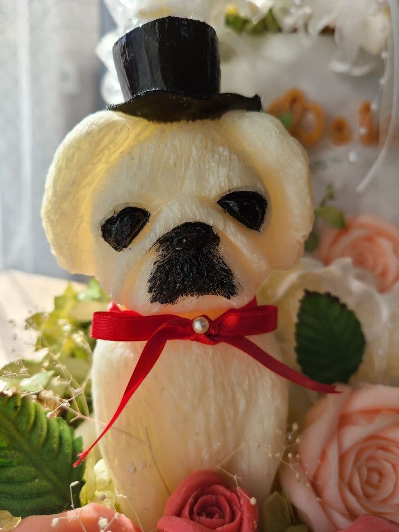 ソープカービング　犬のオブジェ