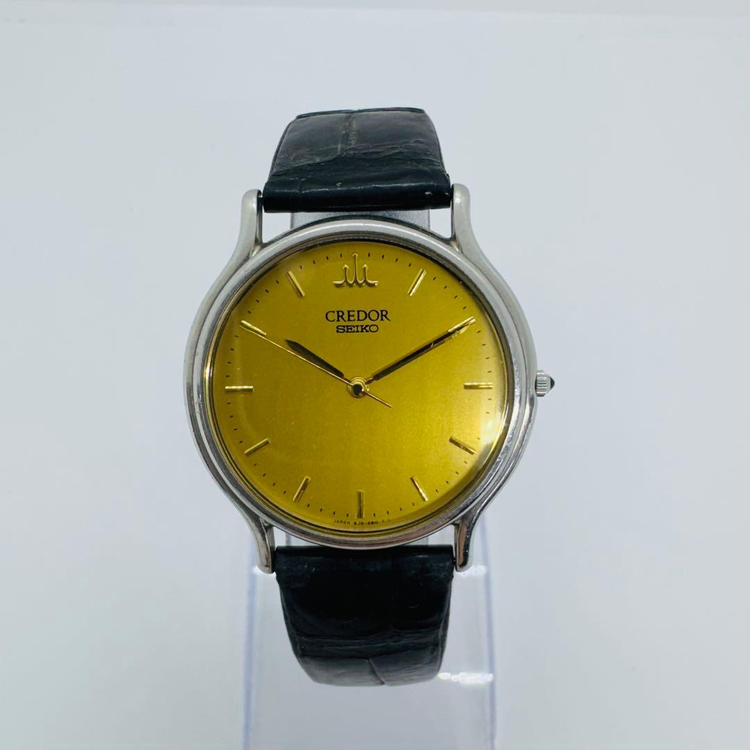 ✨SEIKO✨セイコー✨8J81-6A30✨クレドール✨ゴールド文字盤✨腕時計✨