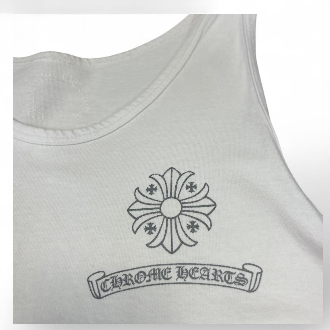 希少　美品　クロムハーツCHロゴ タンクトップ 白 M相当　ホワイト