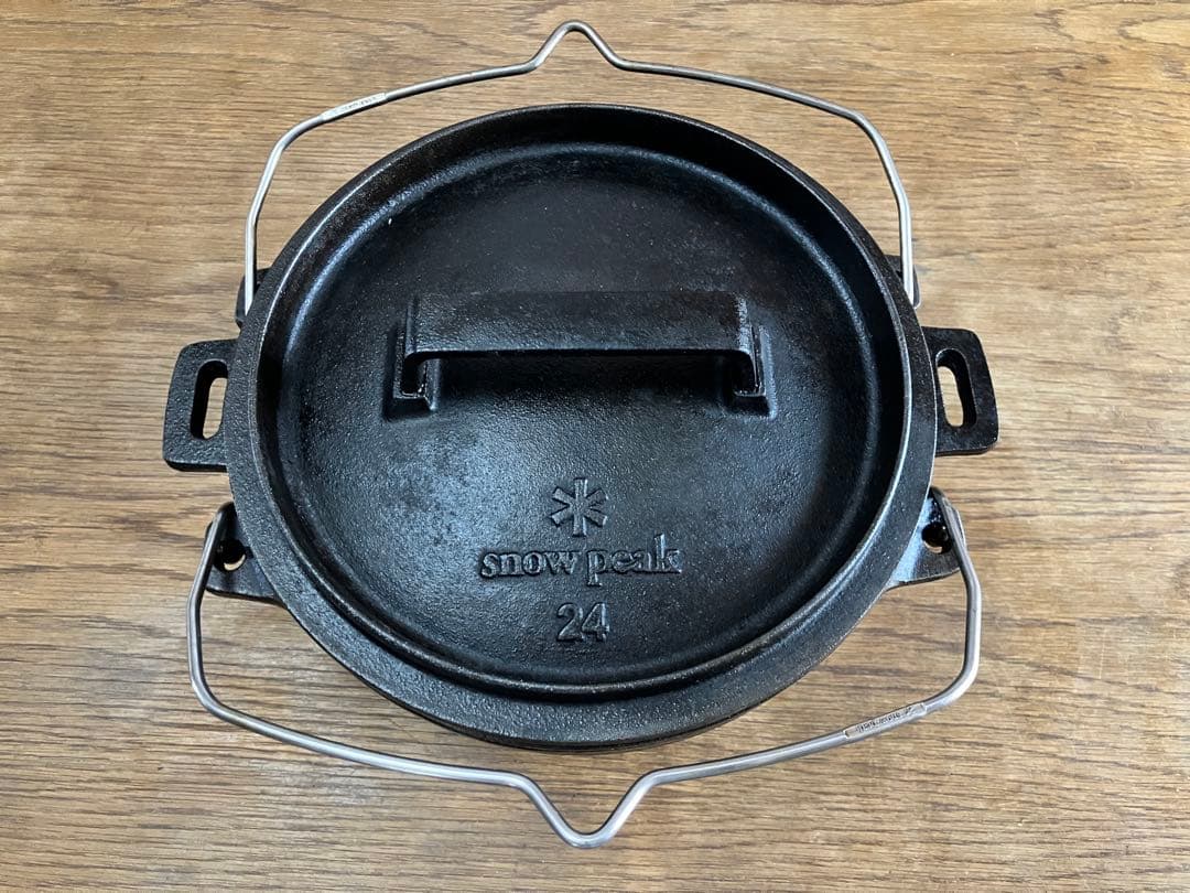 スノーピーク 和鉄ダッチオーブン24 廃盤 底網 ケース付