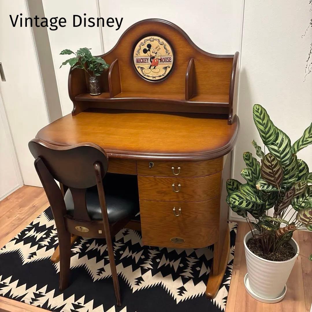 ヴィンテージ　ディズニー　ミッキー　Disney　アンティーク　チトセ学習机