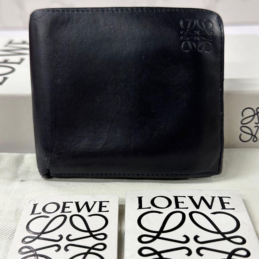 良品‼️ 現行　ロエベ　LOEWE 財布　折り財布　バイフォールド　付属品込み