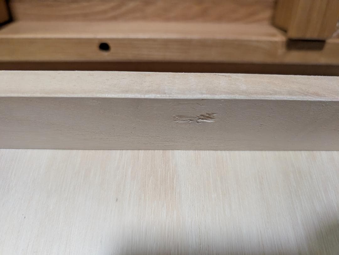 OLD 無印 タモ材 リビングテーブル 引出付き座卓 60×90cm 廃盤 美品