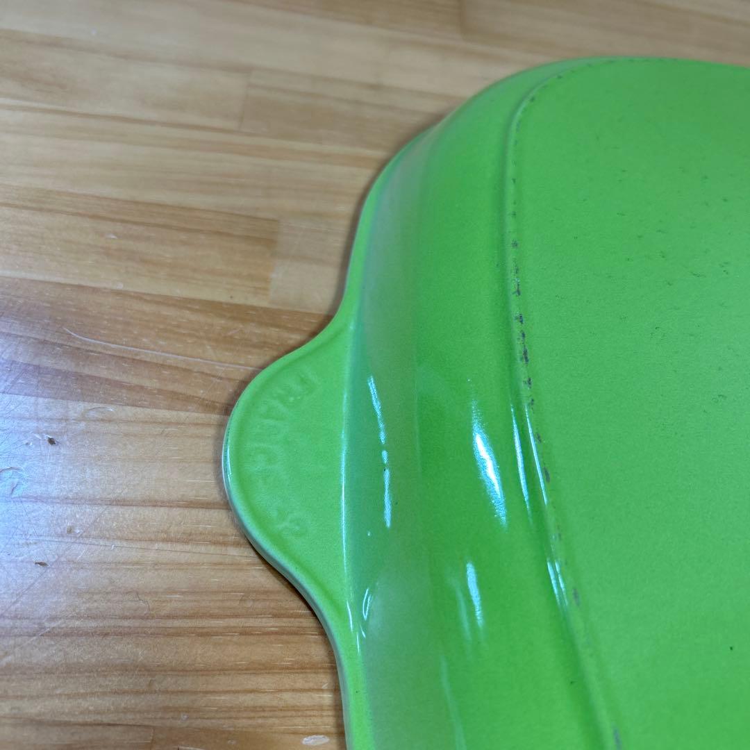 ルクルーゼ　オーバルスキレット　スキレット　グリル　32cm キウイ