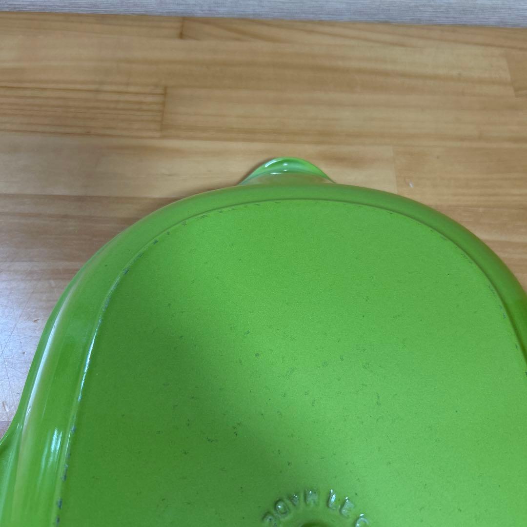 ルクルーゼ　オーバルスキレット　スキレット　グリル　32cm キウイ