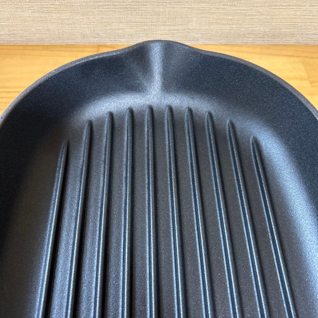 ルクルーゼ　オーバルスキレット　スキレット　グリル　32cm キウイ