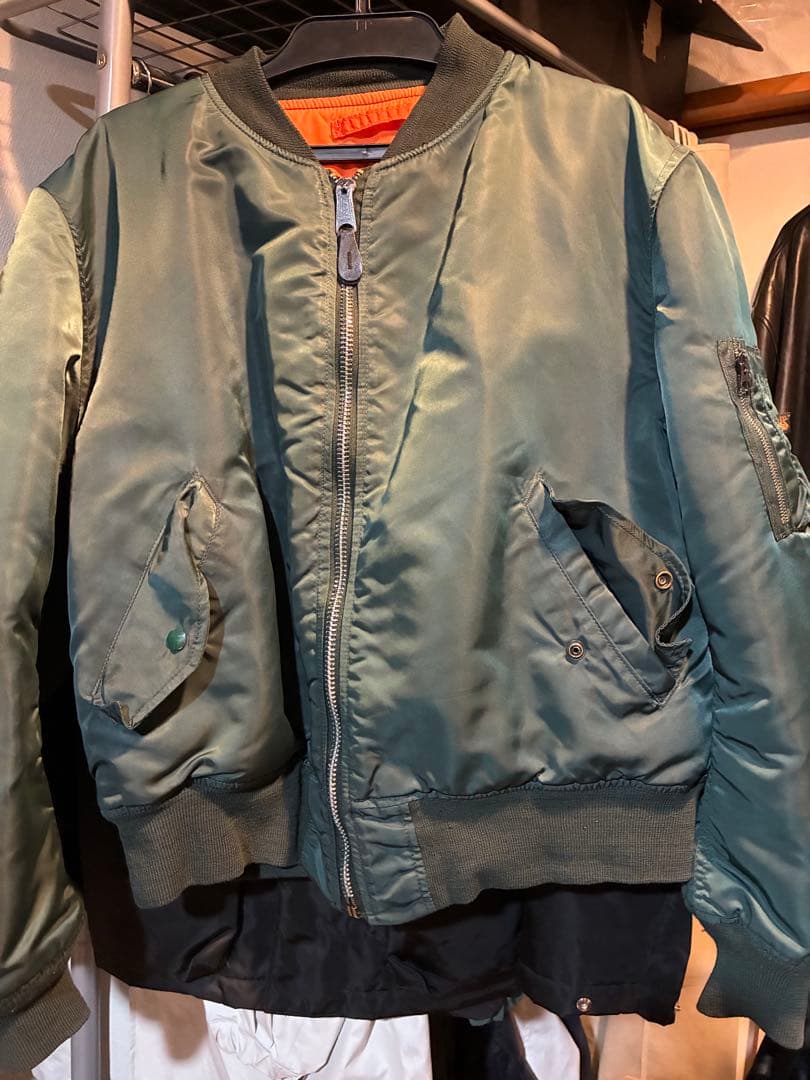 K*N様 ALPHA MA-1 90s オリーブグリーン XL 身幅72cm 希