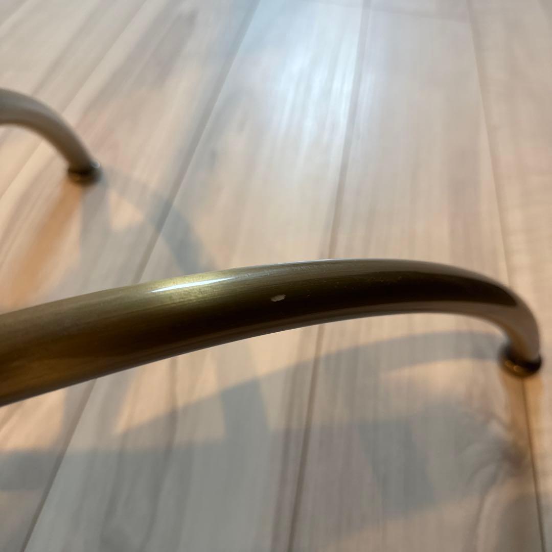 ハンガーラック　傾斜ハンガー　高さ可変　アンティークゴールド③ 残りわずか