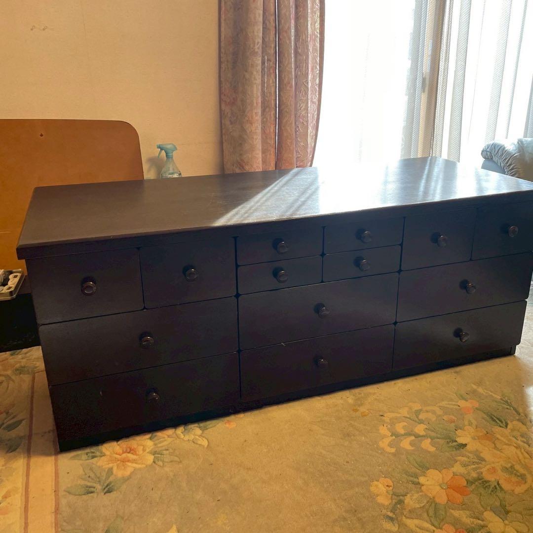 木製 押入れ収納 タンス チェスト 低床タイプ