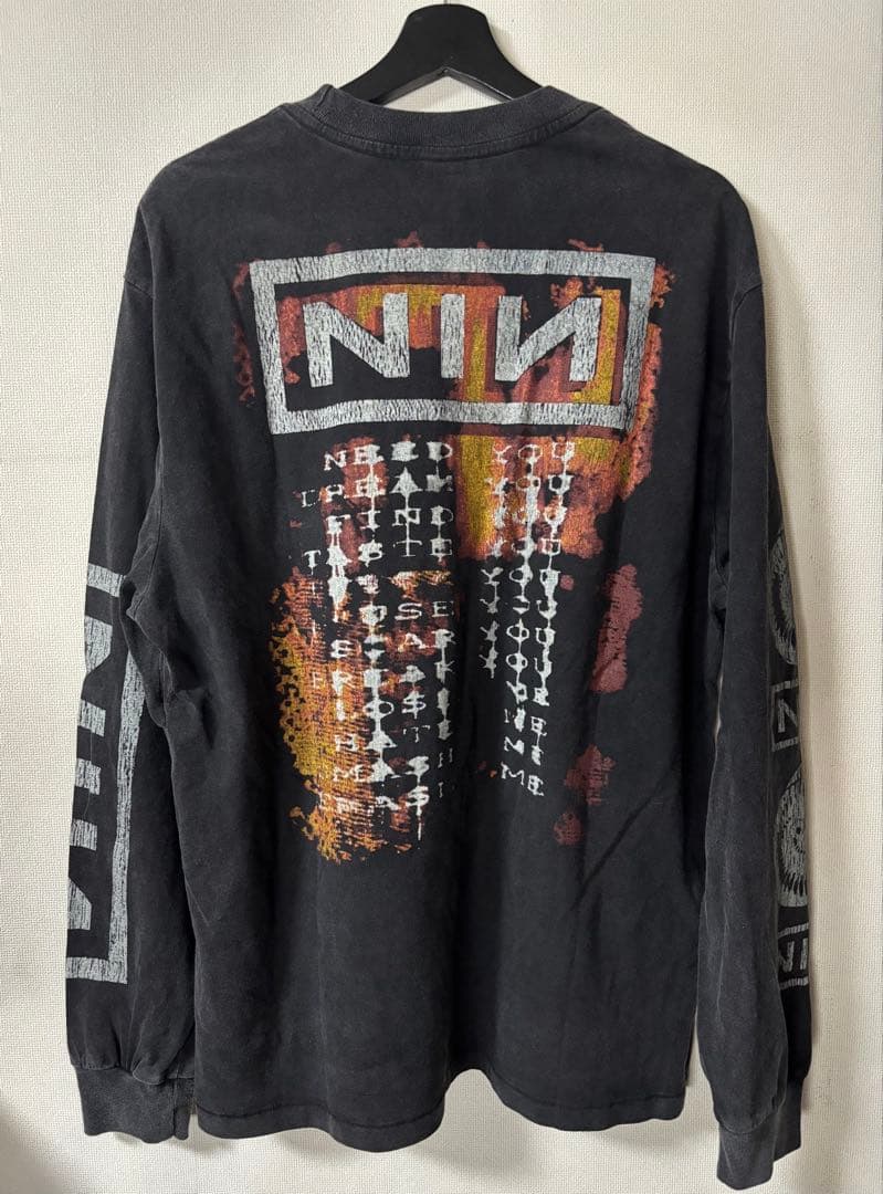 nine inch nails ナインインチネイルズ ヴィンテージ加工 ロンT