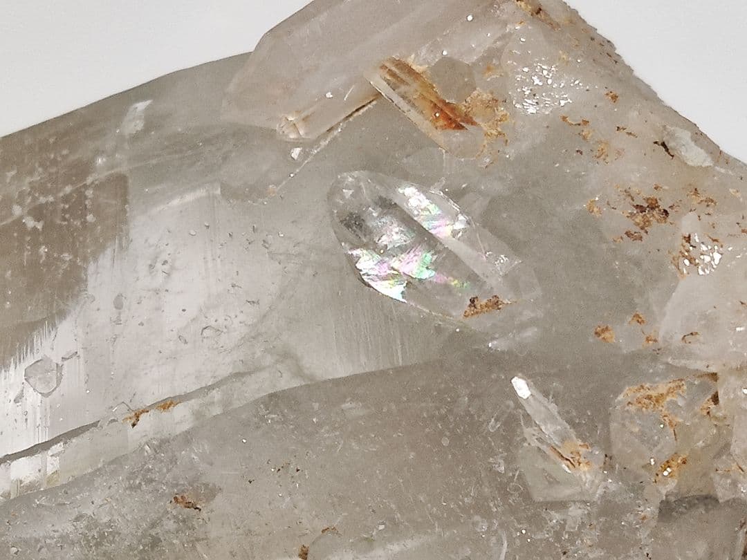 パワーストーン　天然石　原石　クリスタル　水晶　レインボー　410g　No.56