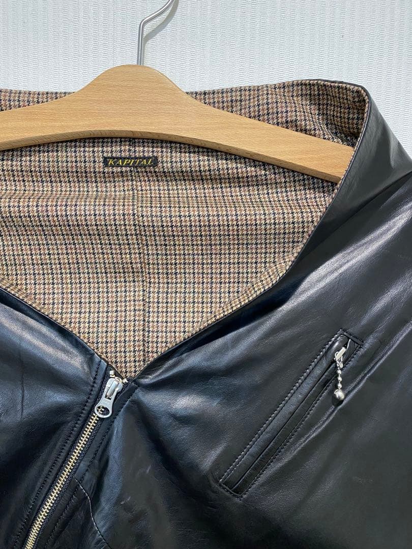 KAPITAL ブラックレザージャケット