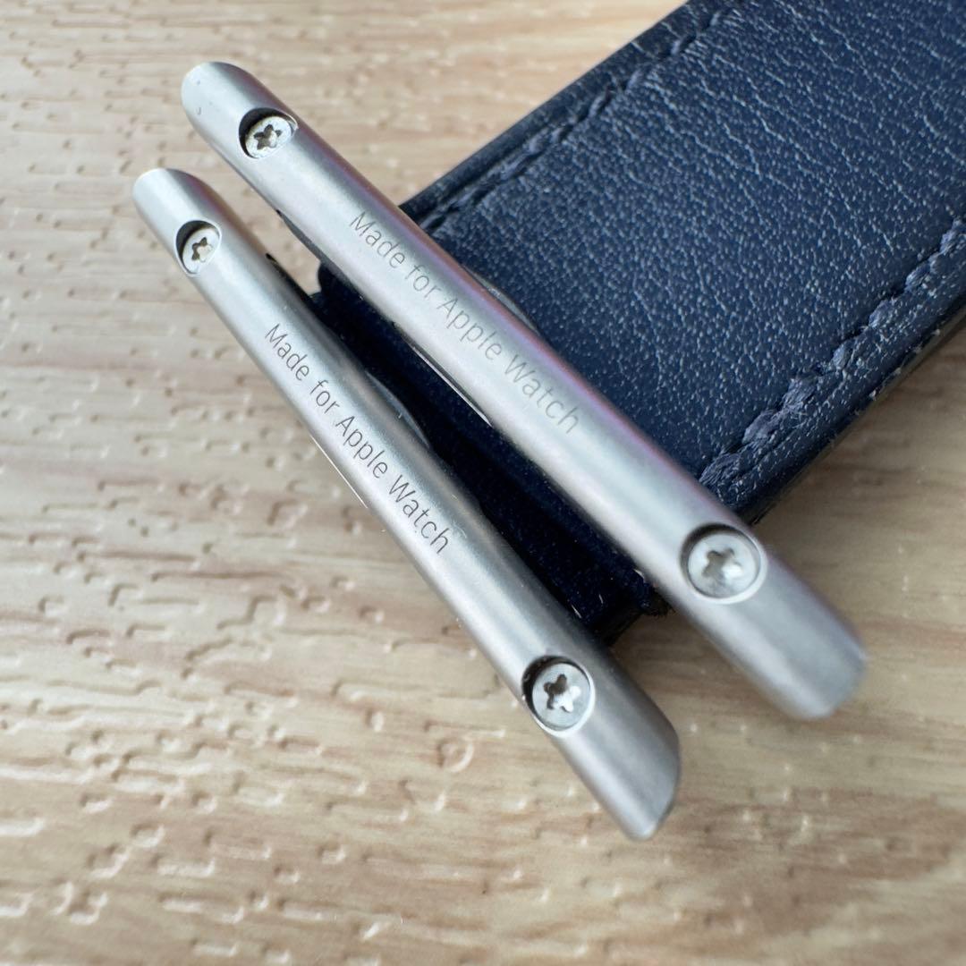 1831 Apple Watch エルメス　ネイビー　レザー　HERMES