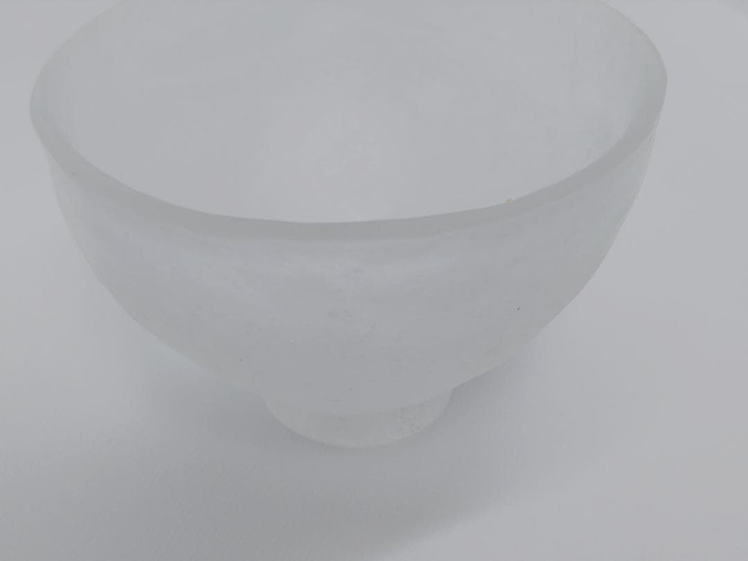 ガラス作家：能登朝奈　パート・ド・ヴェール　透明の飯椀・ボウル