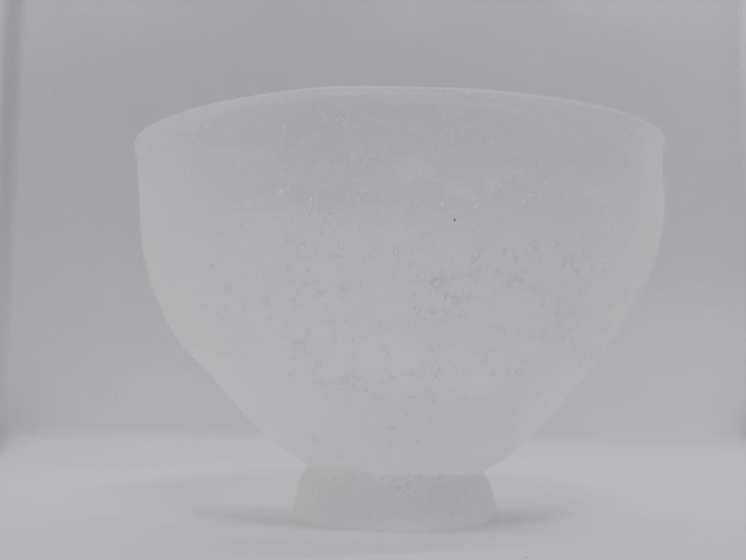 ガラス作家：能登朝奈　パート・ド・ヴェール　透明の飯椀・ボウル