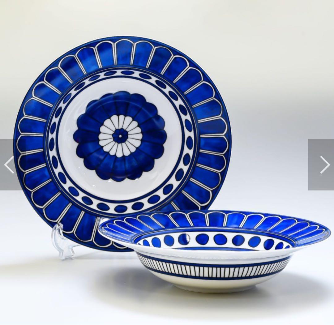 廃盤　ブルーダイユール　パスタ皿