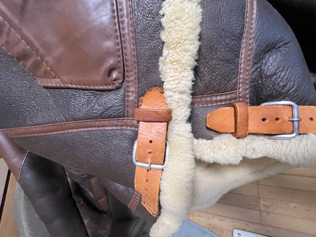 希少 USA INSIGNIA LEATHER WW2 TYPE B-3 44