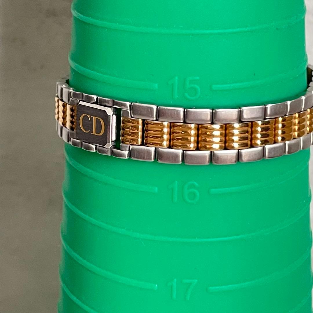 稼動品　美品　クリスチャンディオール　Dior スクエア　コンビカラー　腕時計