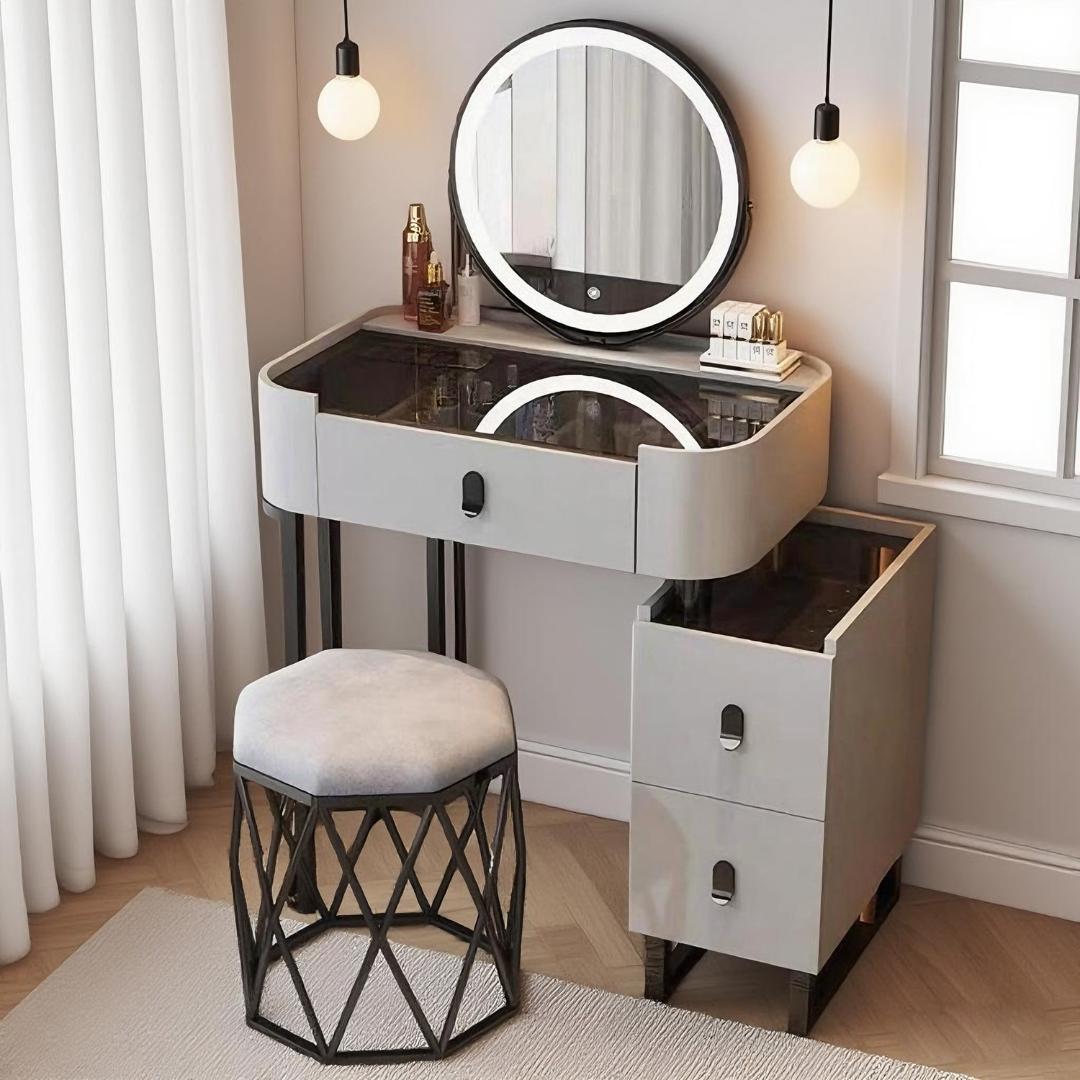 【値下げ中】省スペース ドレッサー引き出し付き 訳あり品 デスクのみ207-①