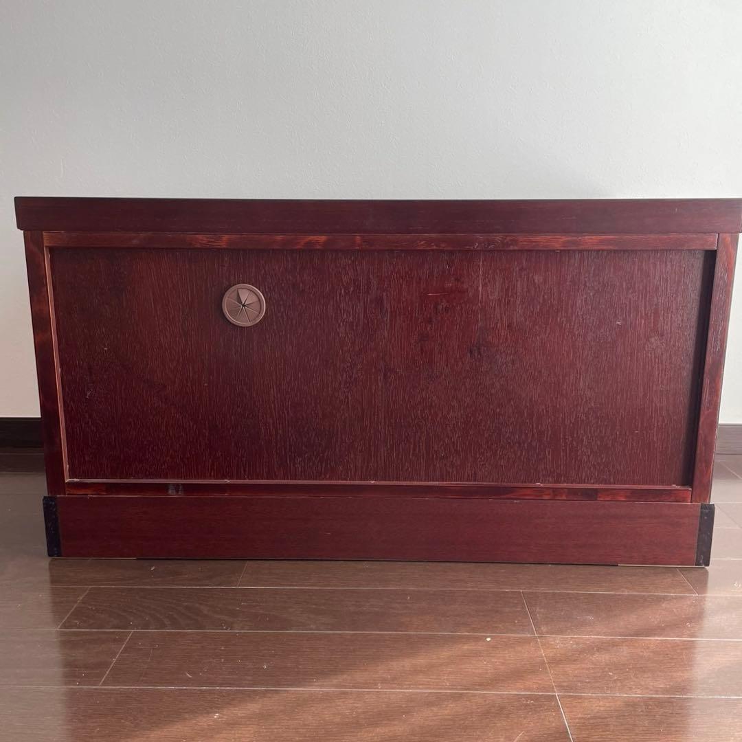 吉野民芸 テレビ台 ローボード 90cm 和モダン 欅 ケヤキ 天然突板 飾り棚