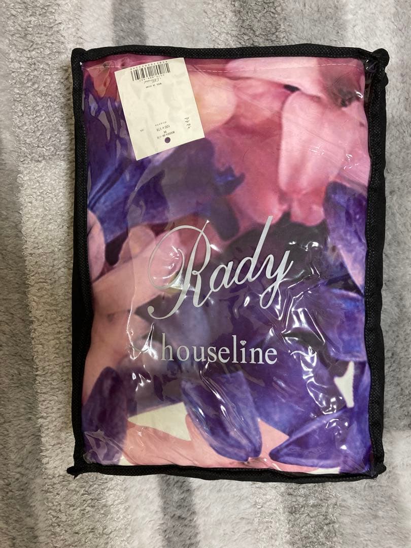 【美品】Rady 花柄ドレープカーテン 100x178cm