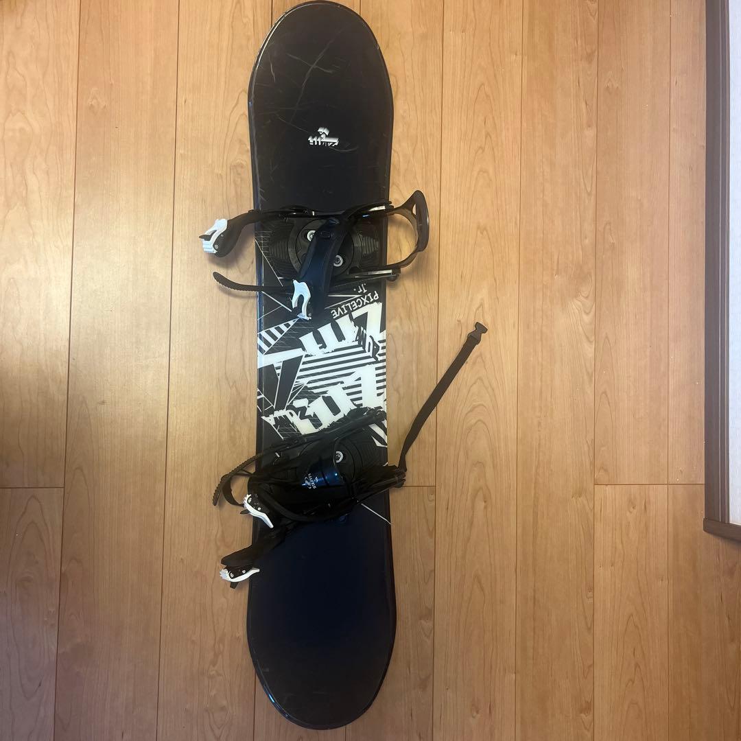 VISIONPEAKSスノーボードビンディング ブラック/ホワイト　キッズ用