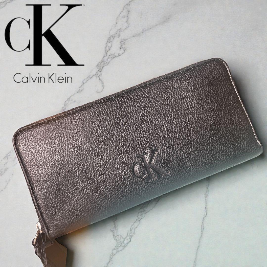 カルバンクライン   長財布 ラウンドジップ ブラック