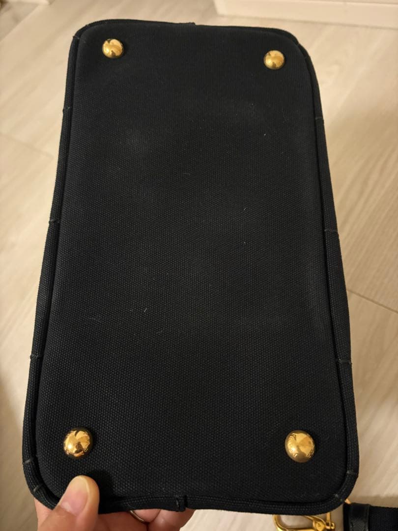 PRADA ブラック カナパ　トートバッグ