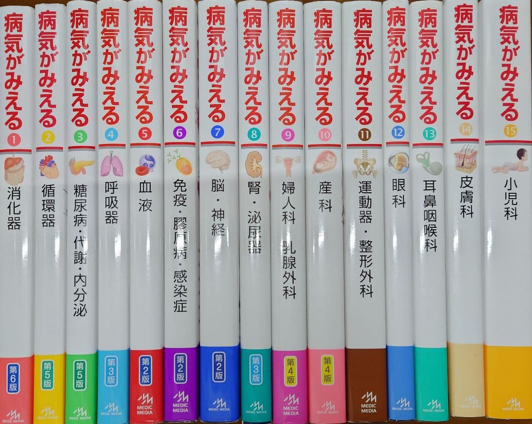 お値下げ不可　バラ売り不可　病気がみえる　1～15　小児科あり