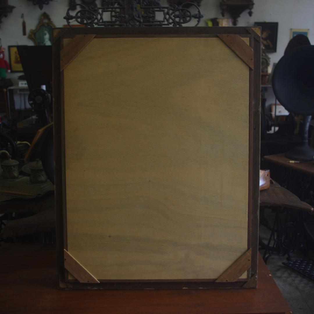 アンティークフレームの壁掛け鏡 中型ミラー 装飾 美容室 英国 フランス M01