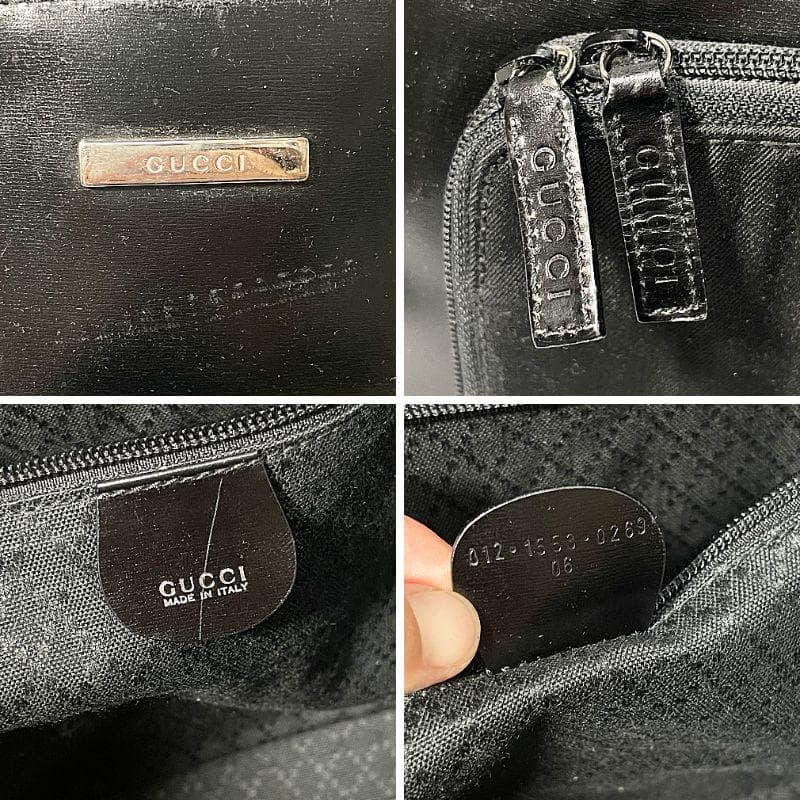 希少 GUCCI グッチ トムフォード ボストンバッグ コンビ レザー ブラック