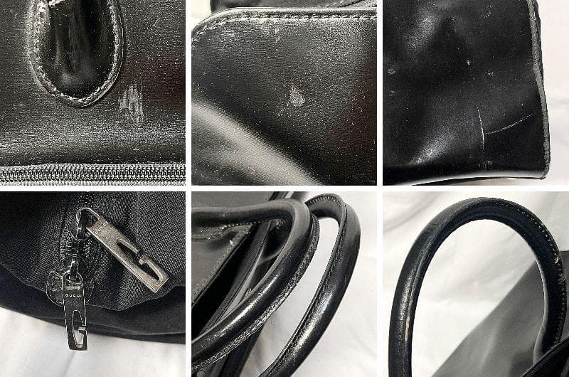 希少 GUCCI グッチ トムフォード ボストンバッグ コンビ レザー ブラック