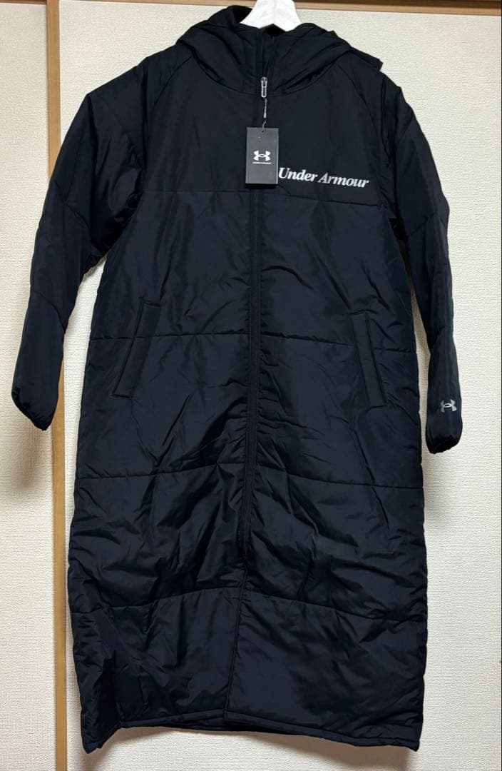 Under Armour ロングコート ブラック Lベンチコートアンダーアーマー