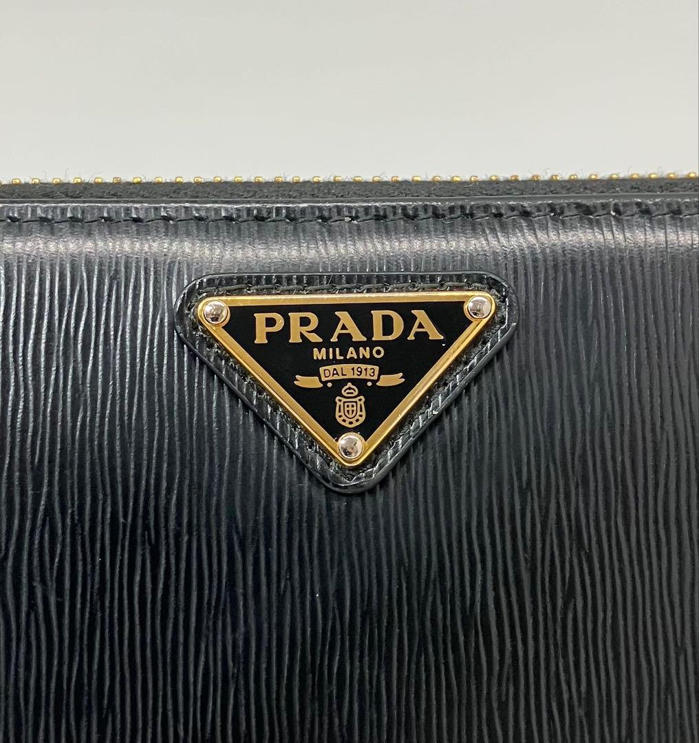 ⭐️ 極美品 プラダ ヴィッテロ ムーブ ラウンド ジップ 長財布 ブラック