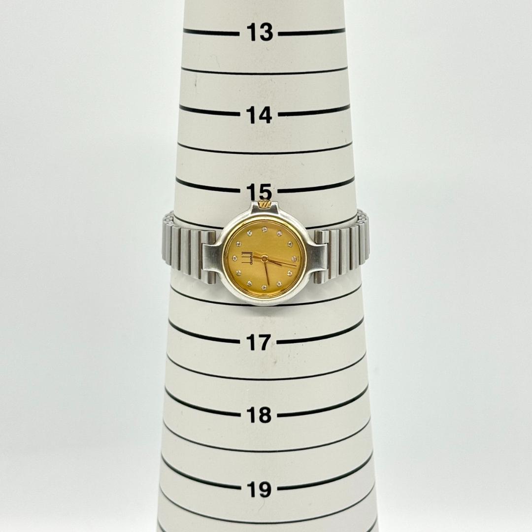 稼働品 dunhill ダンヒル 腕時計 ゴールド文字盤 クォーツ ３針 12P