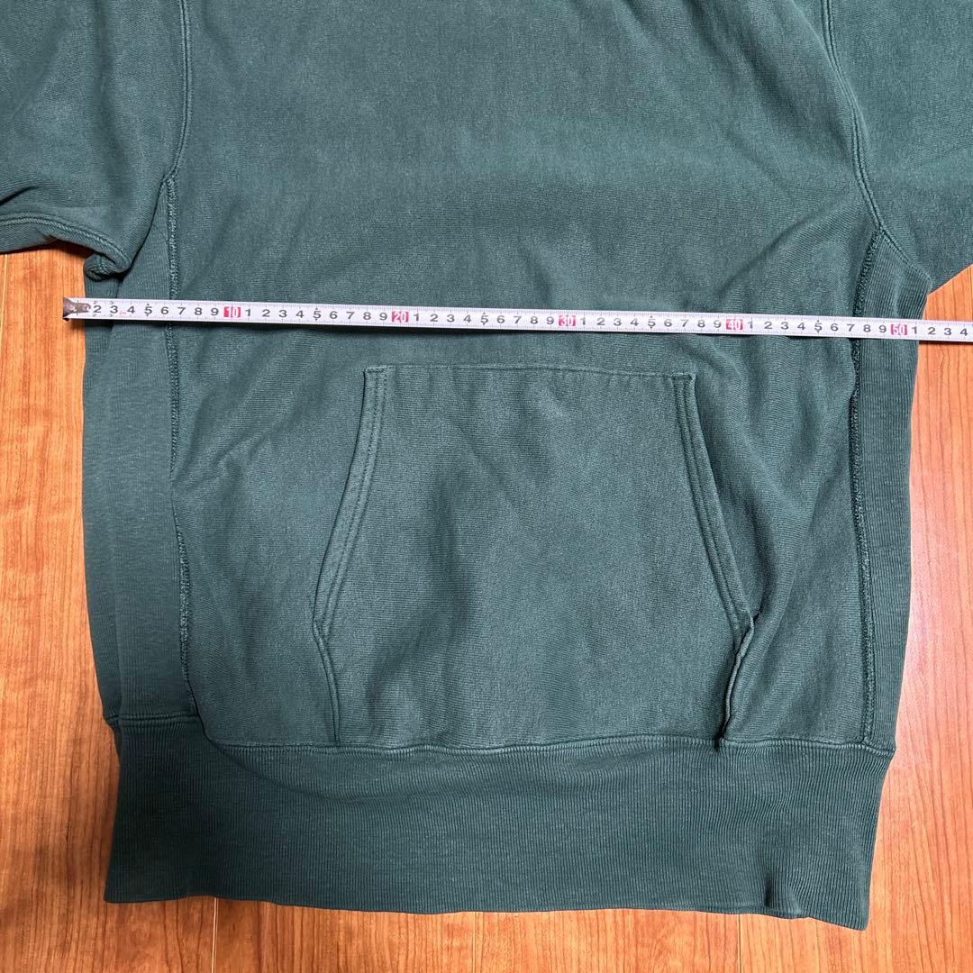 チャンピオン リバースウィーブ パーカー 緑 USA製 LARGE 希少カラー