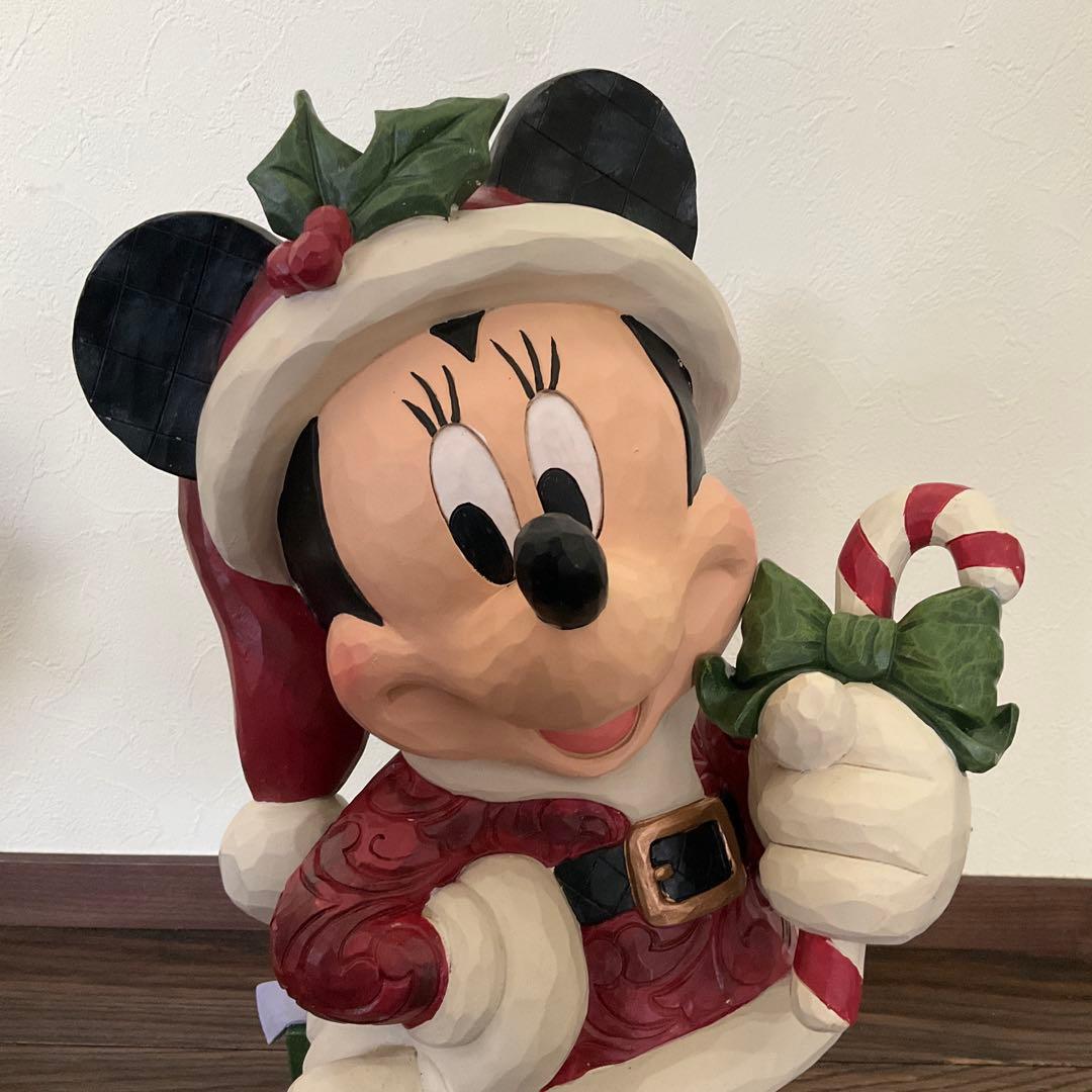 ジム ショア ディズニー ミニー　ミッキー　サンタ　置物　コストコ