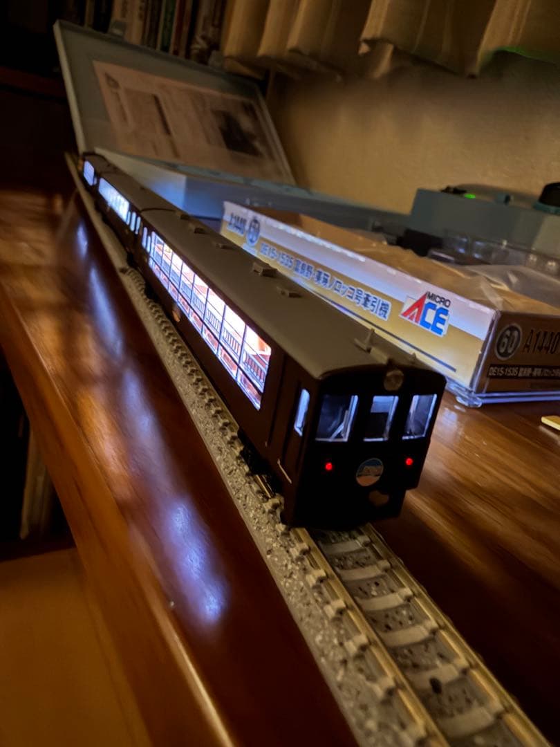 マイクロエースDE15-1535富良野・美瑛ノロッコ号牽引機 A1486室内灯付