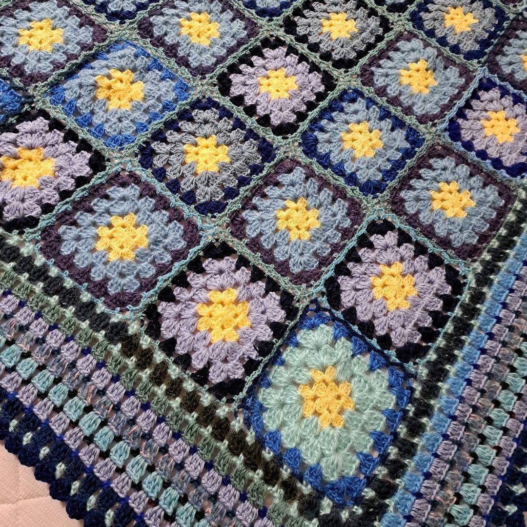 (147)グラニースクエア ブランケット ★130×170★値下げ★