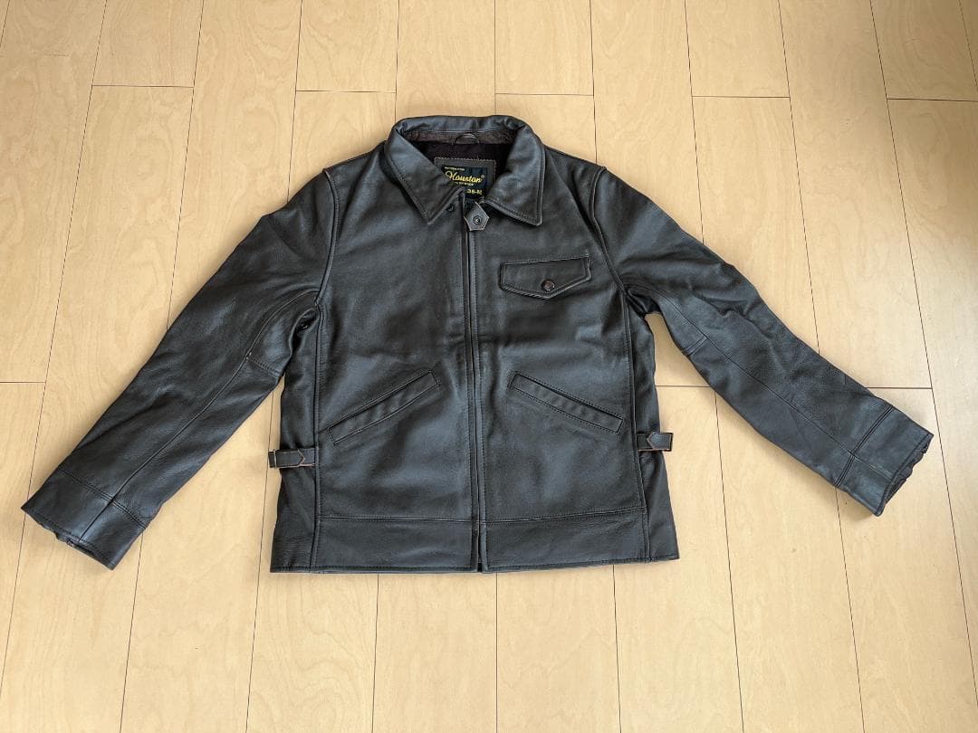 HOUSTON（ヒューストン）本革ショートジャケット　ダークブラウン