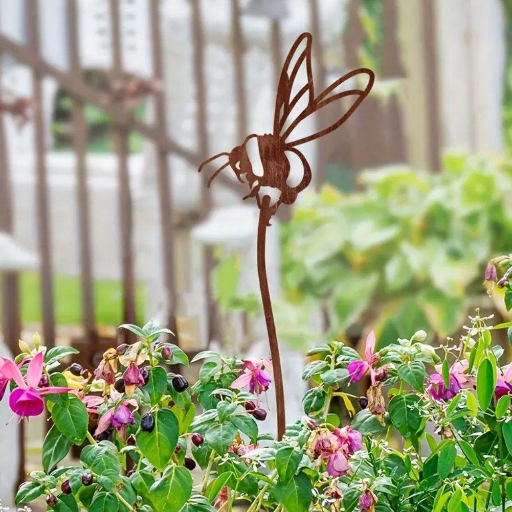 専用出品　サビ錆ジャンク　ガーデンピック　ミツバチ　ガーデニングオーナメント