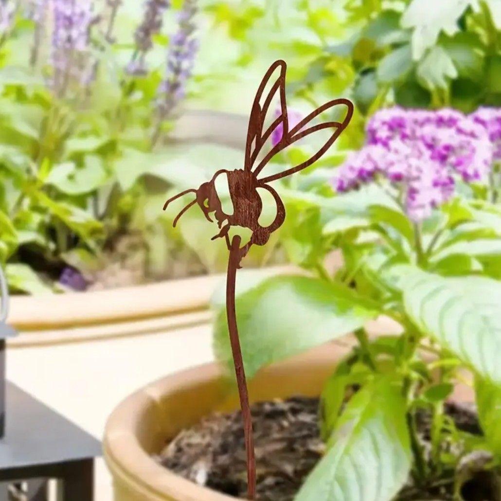 専用出品　サビ錆ジャンク　ガーデンピック　ミツバチ　ガーデニングオーナメント