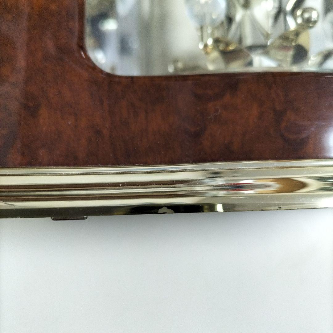 ブラウン シャンデリア置時計 カラクリ SEIKOQUARTZ